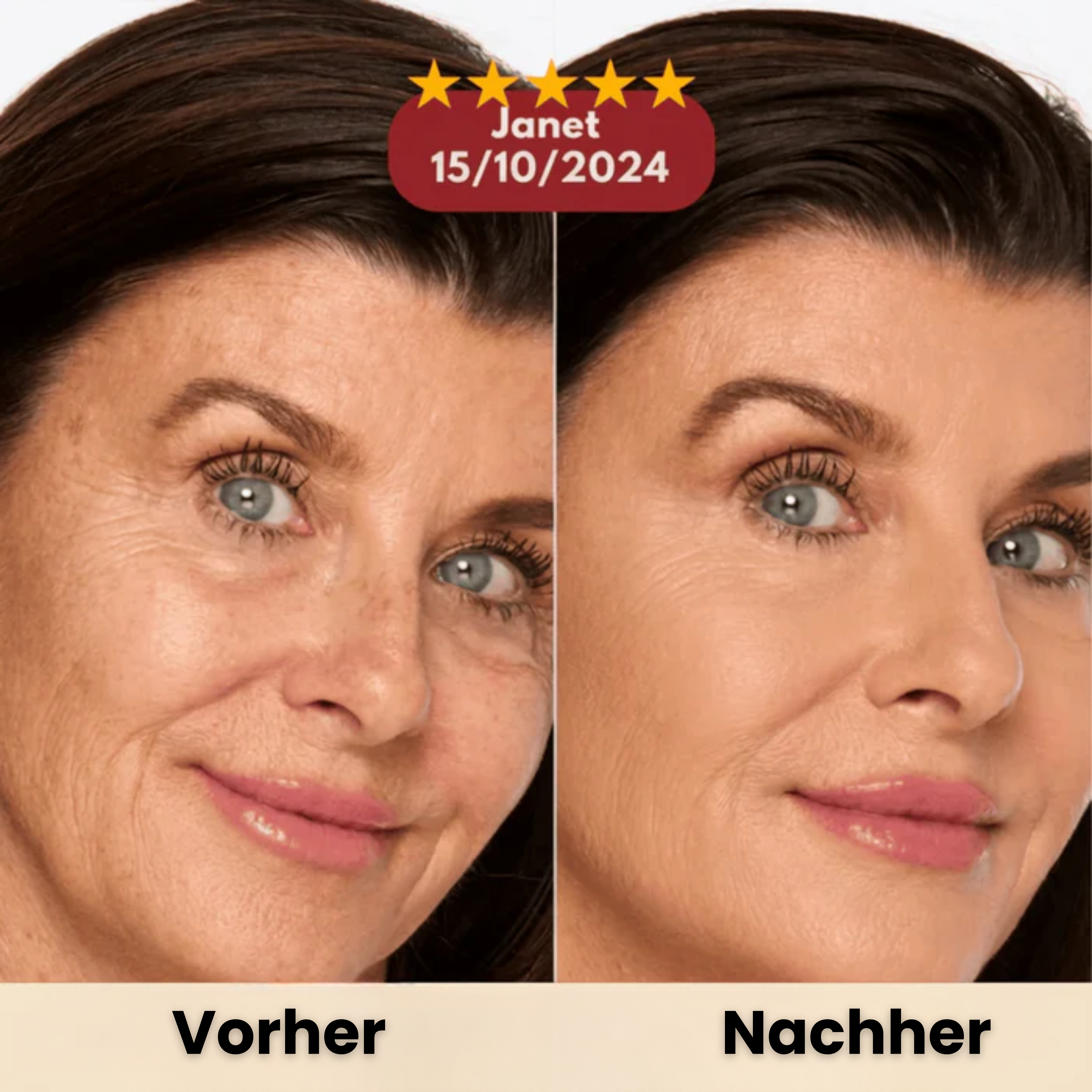 Anti-Falten-Stick mit Kalzium – Strafft & Verjüngt das Gesicht | Kalzium- & Kollagen-Formel mit patentiertem Ribornic-Komplex